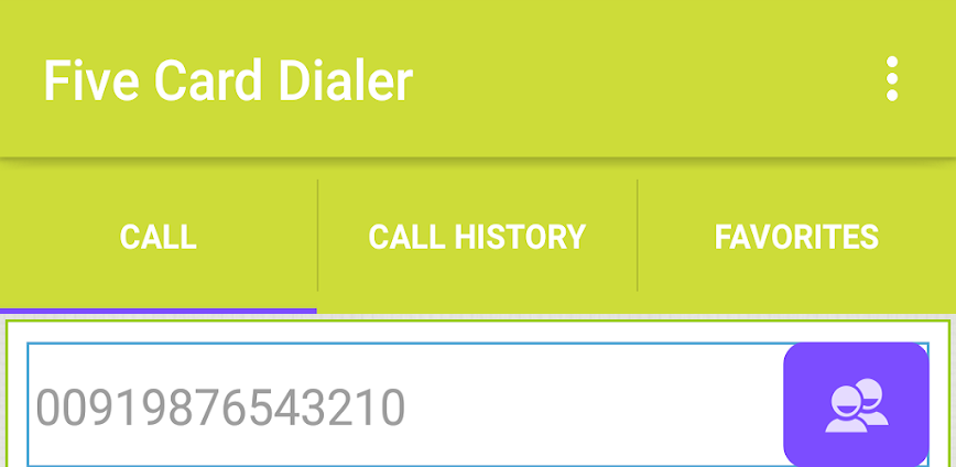 Five Card Dialer