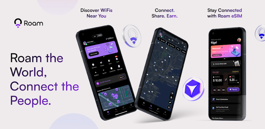 Roam: FREE Global eSIM & WiFi