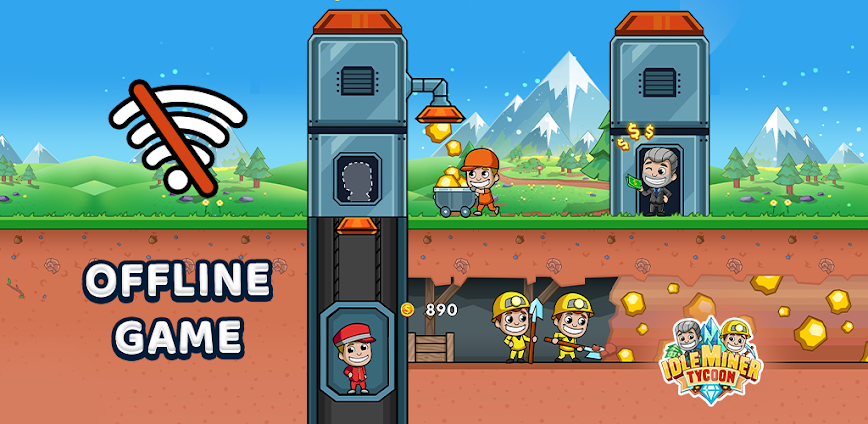 Idle Tycoon: عامل منجم الذهب