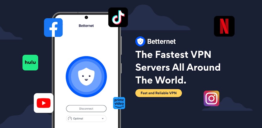 بروكسي VPN سريع: Betternet