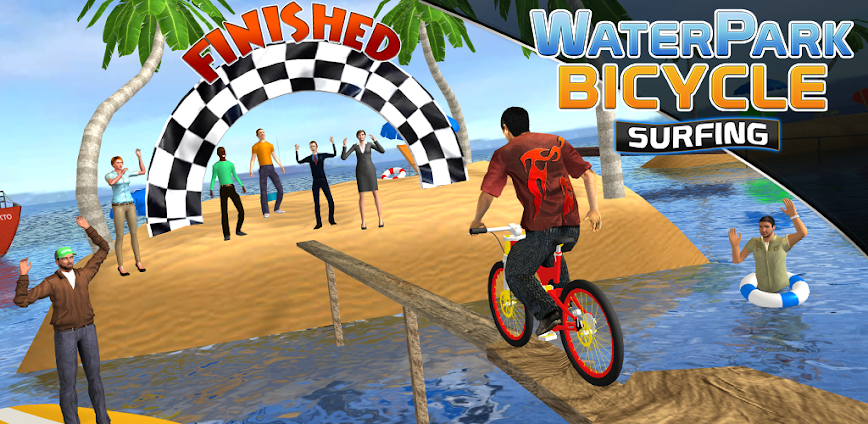 Waterpark BMX Bicycle Surfing