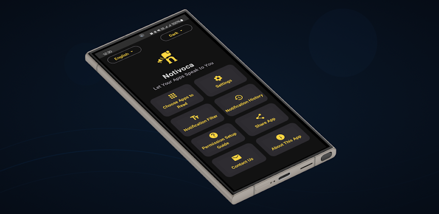 Notivoca – قارئ الإشعارات