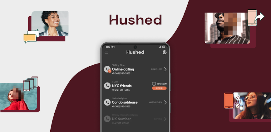 Hushed – رقم الهاتف الثاني