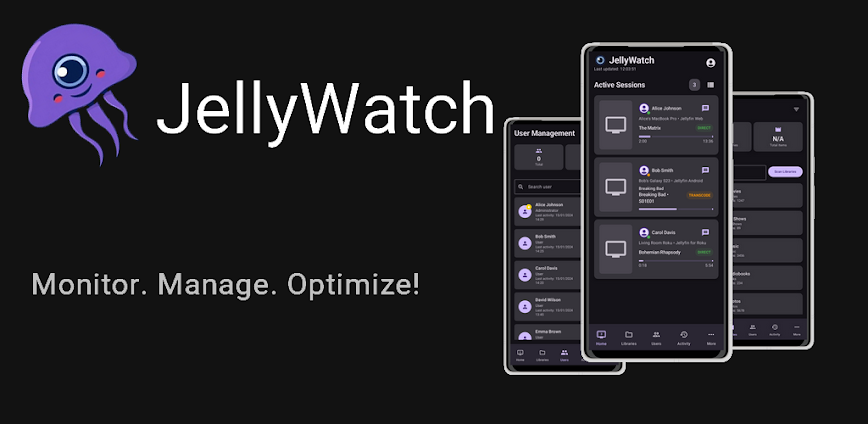 JellyWatch – Monitor Jellyfin