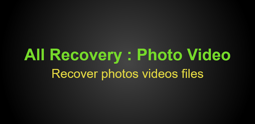 All Recovery: Photo Video