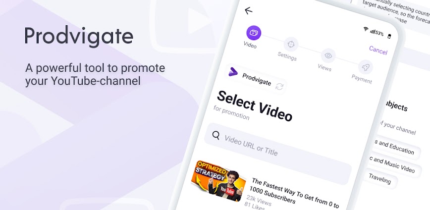 Prodvigate YouTube Promotion