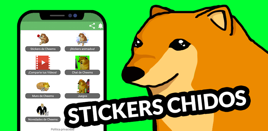 Stickers de Cheems doge