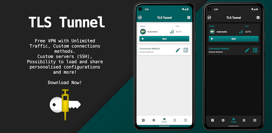 TLS Tunnel – VPN غير محدود