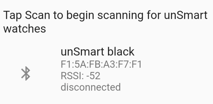 unSmart watch