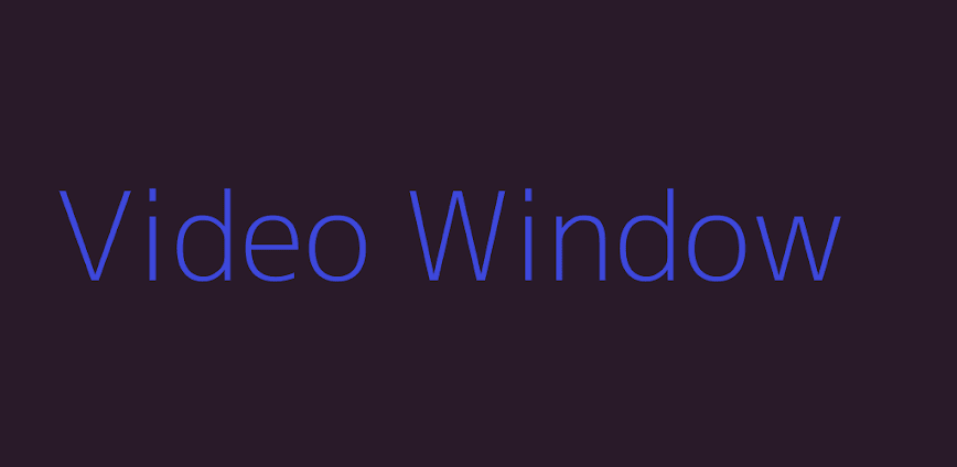 Video Window