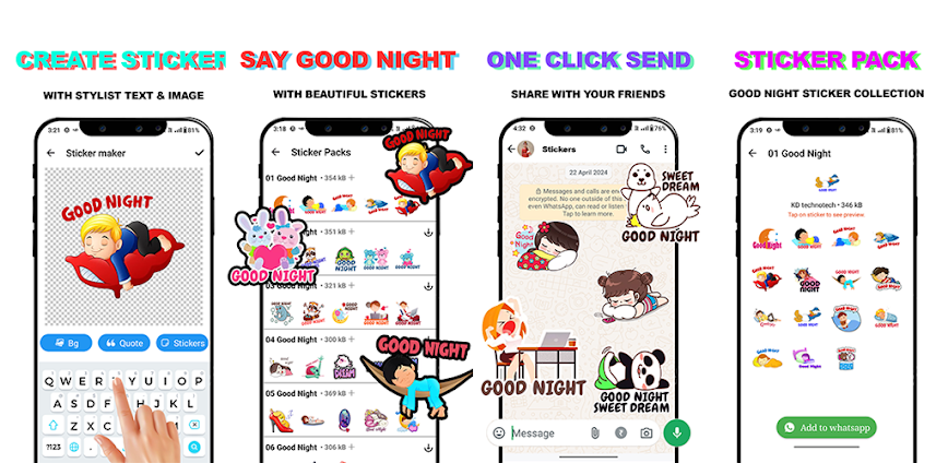GoodNight Sticker For Whatsapp