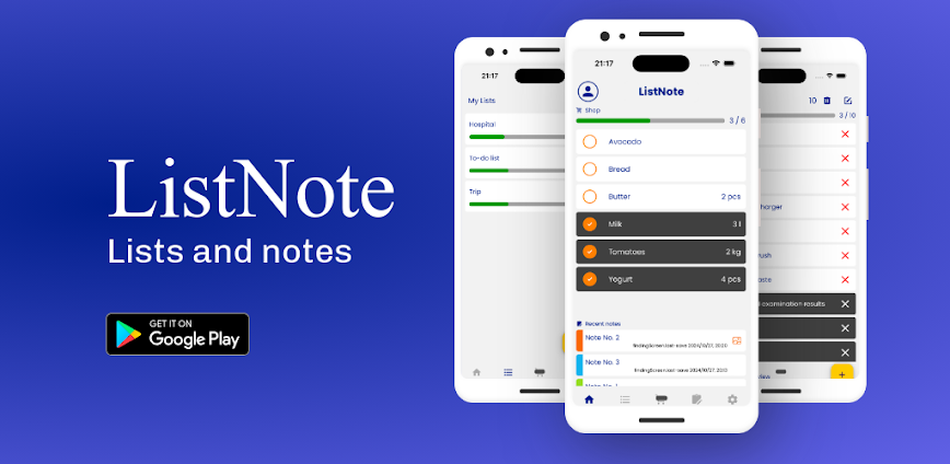 ListNote – lists and notes