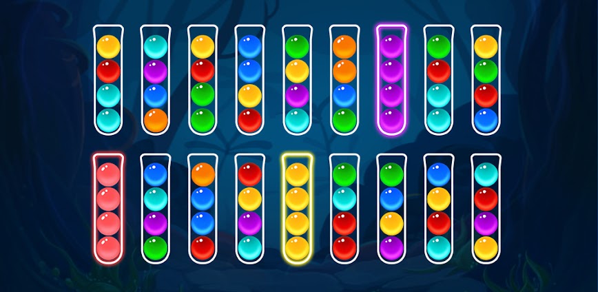 Ball Sort: لعبة لغز الكرات
