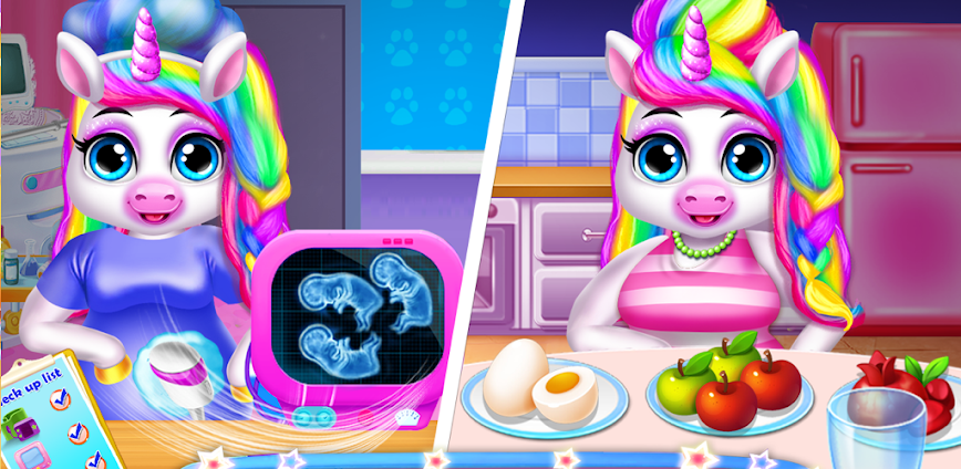 Unicorn Mommy & Baby Simulator