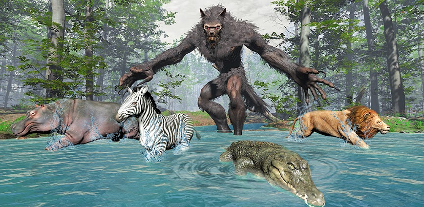 Wild Werewolf Hunting Bigfoot
