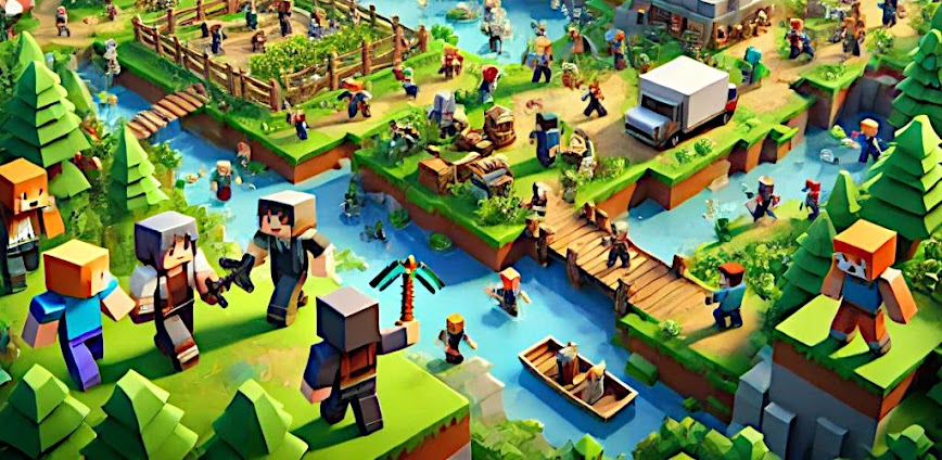 Block World: Build & Survive